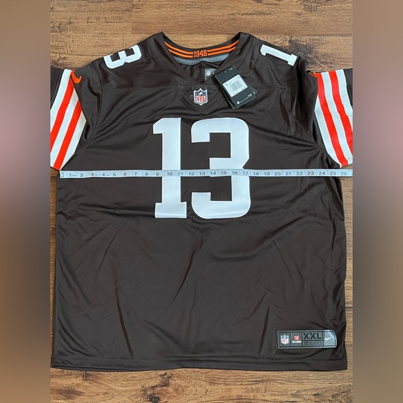 Nike Cleveland Browns Odell Beckham Stitched Jersey Brown size us mens XL & XXL - Picture 11 of 16